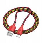 Hoco X116 Usb A kuni Usb C kaabel, 3a, 1m, punane gradient