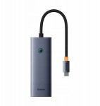 Baseus 5in1 Usb-c jaotur: Hdmi 4k, 4x Usb-a 3.0, 5gbps