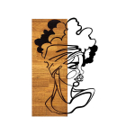 Wallity riputatav dekoratsioon Aafrika naine, 50 cm