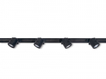 Steka Violet LED r&ouml;&ouml;pmelamp GU10 x4 + 2m komplekt - must