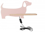 Candellux laste seinalamp riiuliga IQ Kids Dog, roosa