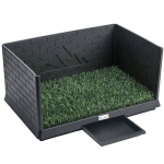 Koera tualett 75x51x36,5 cm must plast