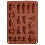 Koogi- ja pralineevorm silikoonist pruun Orion 34x24.5x1cm
