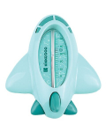 Vannitermomeeter KikkaBoo Plane Mint, kahefunktsiooniline, 0&ndash;50 &deg;C, m&auml;ngulise disainiga