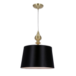 Candellux rippvalgusti Prima 31-09241, must/kuldne