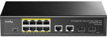 Cudy GS1010PS2 12-Port Gigabit Smart PoE+ Switch (8x PoE + 2x GbE + 2x SFP), 120W