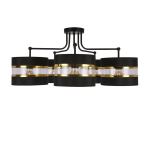 Candellux laelamp Andy, must/kuldne