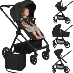 Lapsevanker koos Lionelo Greet Black Onyx 3in1 turvatooliga Astrid Lite i-Size