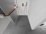 Mexen Kioto+ L du&scaron;iseina riiuliga Walk-in 90 x 200 cm, h&auml;rmatis, roosa kuld - 800-090-123-60-30