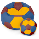 Kott-tool tumbaga Ball XXXL (80 cm), kollane/punane/sinine