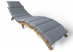 Lamamistool padjaga, 55x184x64 cm, pruun/hall