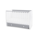 Muundatav lastevoodi Lorelli Dream New, 60x120 cm, valge/kivihalli v&auml;rvi