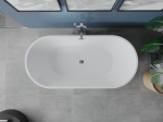 Mexen Luna vanni iseseisev 180 x 80 cm, valge/must, &uuml;levool kroom - 52031808075-01, 180 x 80 cm
