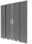 Mexen Velar Duo vanniparavann, 2-osaline, laiendatav, 150 x 150 cm, grafiit, valge - 896-150-000-42-20
