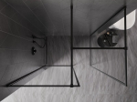 Mexen Kioto-F du&scaron;isein Walk-in raamiga 80 x 75 cm, l&auml;bipaistev 8 mm, must - 800-080-202-04-70-075