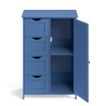 Vannitoakapp 30x55x82 cm Sinine MDF