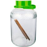 Browin klaaspurk, 600680, 8 L, 9.9 cm, 2.4 kg, kaanega, bambusest tangid