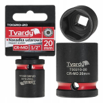 Tvardy l&ouml;&ouml;kots 1/2" T00210-20, 20mm, l&uuml;hike, 1/2" ruudukujuline ajam, CR-MO teras