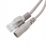 Etherneti v&otilde;rgukaabel Rj45 ja alalisvoolu pistikuga, 20m
