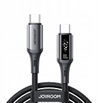 Joyroom S-A60 StarTalk 100 W USB-C &acirc;&euro;&ldquo; USB-C laidas 1,2 m &acirc;&euro;&ldquo; juodas