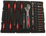 Milwaukee Packout 4932480717 sisestus 1/4" pistikupesade ja kruvikeerajaga