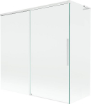 Mexen Rox L vannivalu paravana 2-ukseline liuguv 160 + 70 x 150 cm, l&auml;bipaistev, valge - 8C9L-160-070-20-00