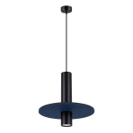 Sollux ripplamp Pelta 1, must/sinine