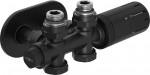 Mexen G05 termostaatiline komplekt nurga/otse koos kattega R, Duplex, DN50, must - W908-958-905-70, DN50