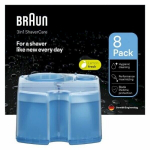 Habemeajamismasina puhastuskassetid Braun CCR8 3‑in‑1 ShaverCare, Lemon Fresh, 8 tk pakend