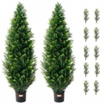 Kunstlikud elupuud potiga, 2 tk, 121,9 cm