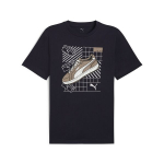 PUMA meeste vabaaja T-s&auml;rk PUMA GRAPHICS Sneaker Tee New Navy - 68483016, sinine