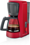 Kohvimasin - BOSCH - TKA3M134 MyMoment - Punane - klaasanum - Aroma Plus funktsioon - soojendamine kuni 60 minutit.