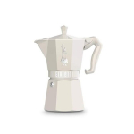 Kohvikeetja Itaalia stiilis - BIALETTI - MOKA Exclusive - 6 tassi - Kreem - Lakkalumiinium