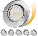 Cloksh s&uuml;vistatavad LED valgustid, 6W, 3000K, 6 tk