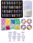 Xxl komplekt: 190 tarvikut lima valmistamiseks - litrid, helmed, plastiliin