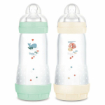 Beebipudelite komplekt MAM Easy Start Anti-Colic 320ml M&uuml;nt ja Puuvill