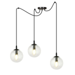 Emibig ripplamp Gigi 3, must/l&auml;bipaistev