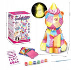 Creative unicorn - Diy Led lamp v&auml;rvi ja kleebistega