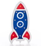 Puidust laste &ouml;&ouml;lamp Raketa