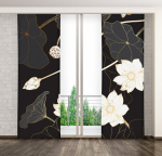 Mariall osaliselt pimendav kardin ZPMB-86, 75x245 cm, must