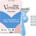 Naistel Gillette Venus Intimate raseerija ja vahetuspeade komplekt, 6 tk.