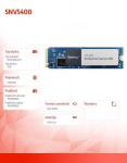Synology SSD SNV5420-1600G, 1.6TB, M.2, NVMe, kirjutamiskiirus 1000 MB/s, lugemiskiirus 3000 MB/s, TBW 2900 TB, MTBF 3000000 h