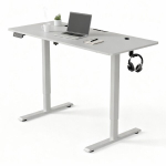 K&otilde;rgusreguleeritav laud Homestar Office Stand 140x60 cm valge