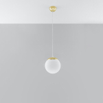 Rippvalgusti Sollux Lighting UGO 20, kuldne klaas