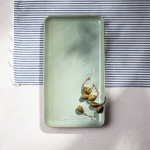 Homla sushi serveerimistaldrik Okinawa, t&uuml;rkiissinist v&auml;rvi, 41x22 cm