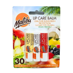 Huulepalsam Malibu SPF30 UVA UVB kolme maitsega komplekt veganitele 3 tk