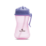 Laste joogipudel k&otilde;rrega Lorelli, roosa, 12+ k., 360 ml