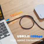 USB Type A - C 3.2 Kiire Laadimine Kaabel Pickify, 0.3m/11.81inch