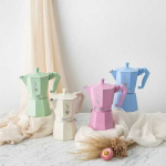 Itaalia kohvimasin - BIALETTI - MOKA Exclusive - 6 tassi - Pastellroheline - Alumiinium