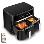 TEFAL XXL Dual Easy Fry, XXL Dual Air fryer, s&uuml;nkroniseeritud k&uuml;psetamine, Mahutavus 11 L, +8 inimest EY9428E0